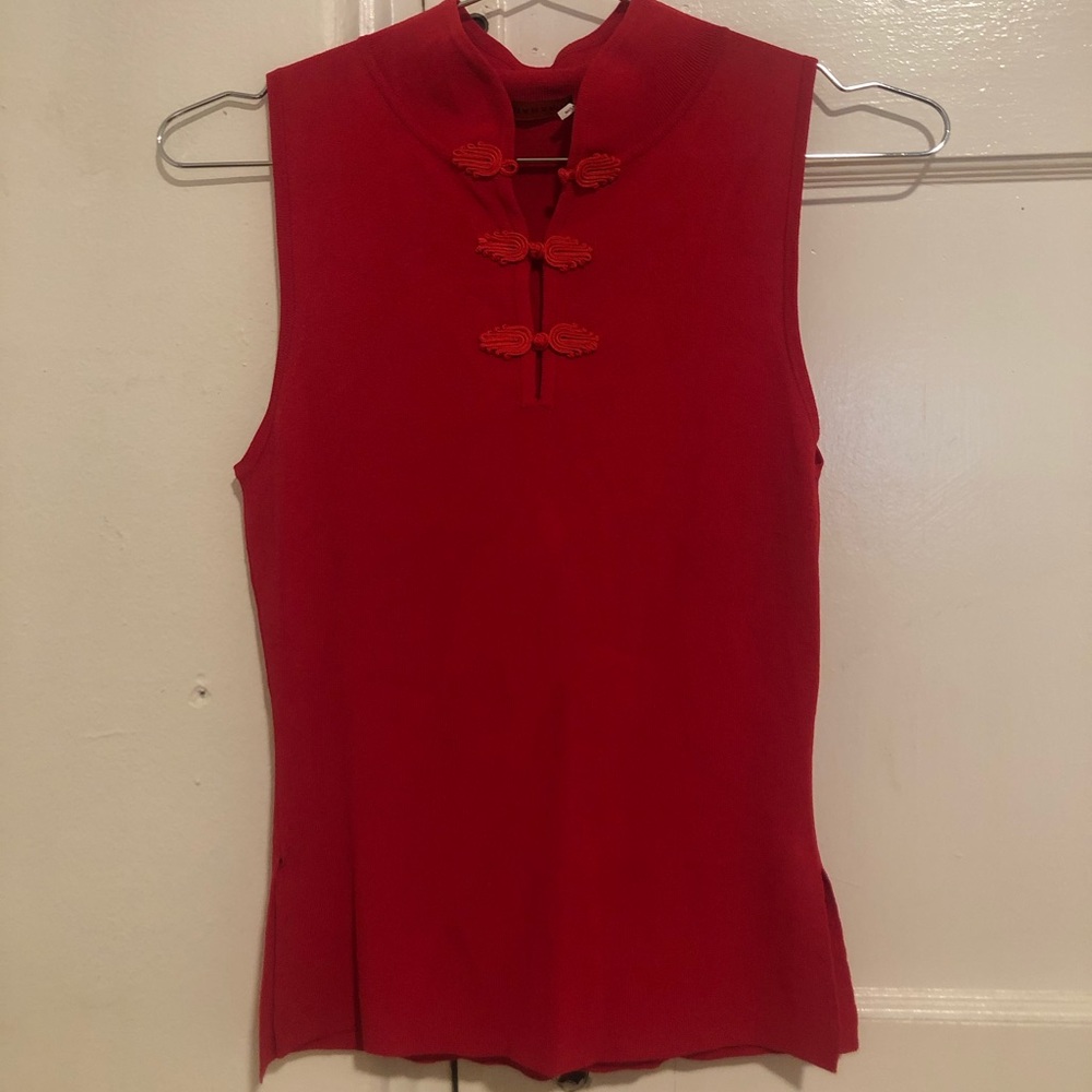 Mandarin collar top